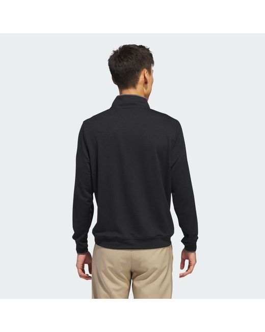Adidas Black Lightweight Half-zip Top for men