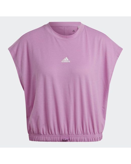 T-shirt Hyperglam Sleeveless di Adidas in Purple