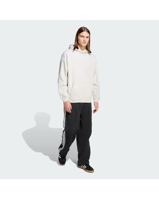 Adidas White Premium Essentials Hoodie for men