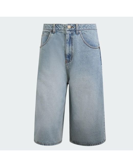 Adidas Gray Denim Shorts for men