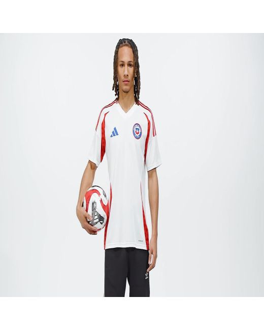 Adidas White Chile 24 Away Jersey for men