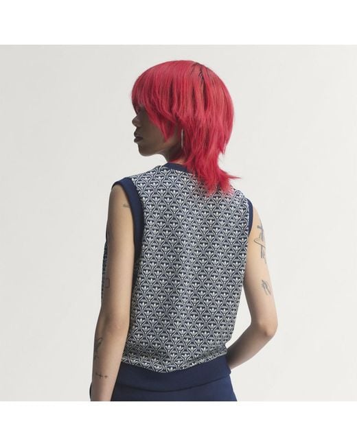Adidas Blue Originals All Over Vest