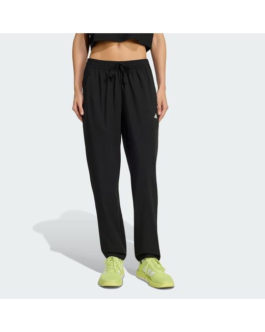 Adidas Black Workout Essentials Woven Joggers