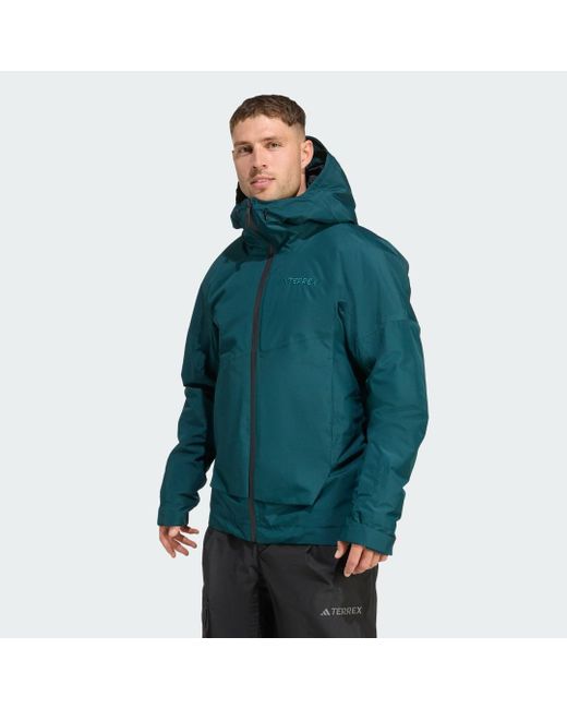 Chaqueta Terrex Xploric De Dos Capas Con Aislamiento Climaproof Adidas de hombre de color Green