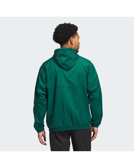 Adidas Green Skateboarding Classic Anorak Jacket for men