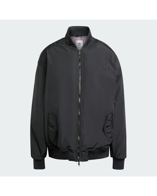 Adidas Black Oversized Sst Bomber Jacket