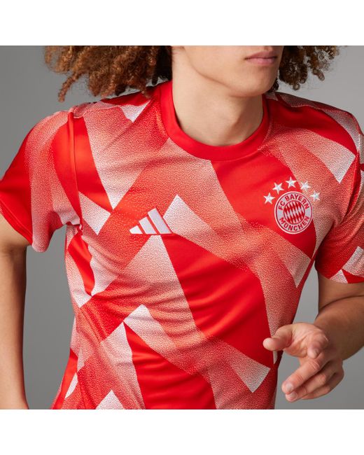 Adidas Red Fc Bayern Pre-match Jersey for men