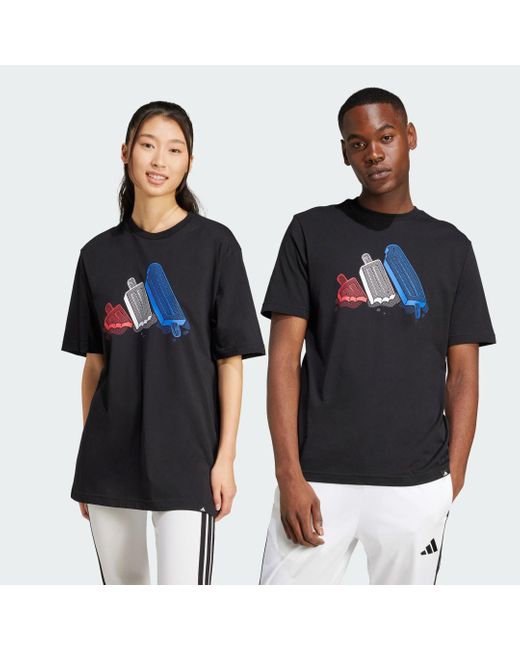 Camiseta Lounge Ice Graphic Adidas de hombre de color Blue