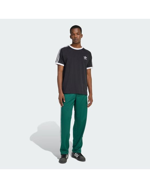 Adidas Green Firebird Adicolor Mesh Track Pants for men