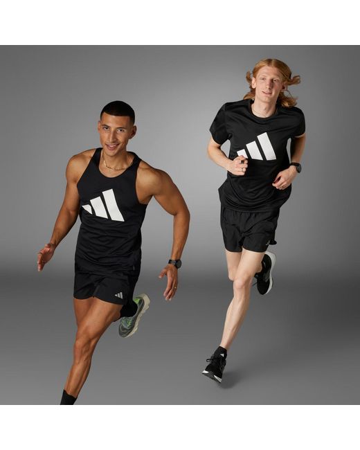 Adidas Black Run It T-Shirt for men