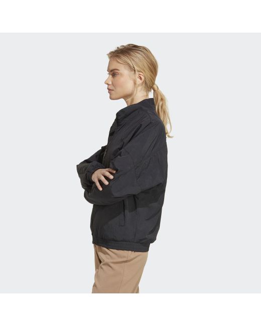 Track jacket Premium Essentials Nylon di Adidas in Black