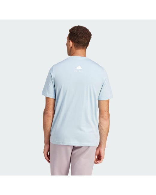Adidas Blue All Day I Dream About... Graphic T-shirt for men