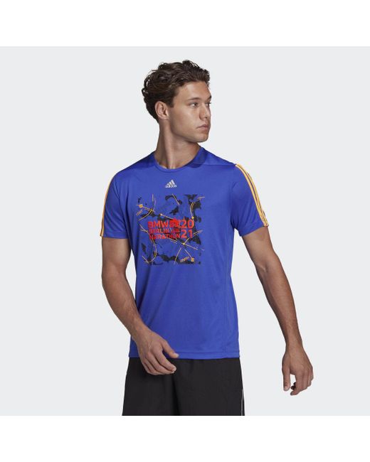 Berlin Marathon Finisher T-shirt adidas pour homme en coloris Bleu | Lyst