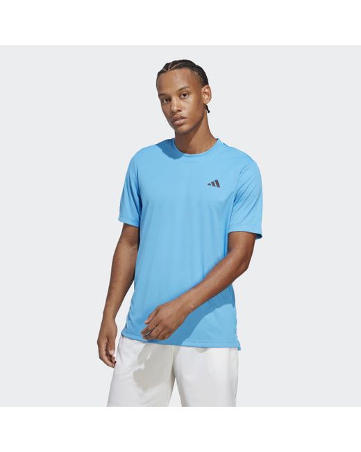 T-shirt da tennis Club di Adidas in Blue da Uomo