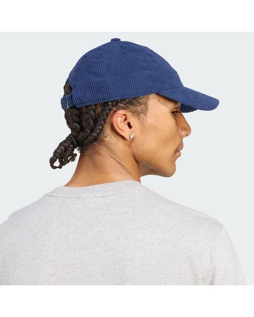 Adidas Blue Corduroy Baseball Cap