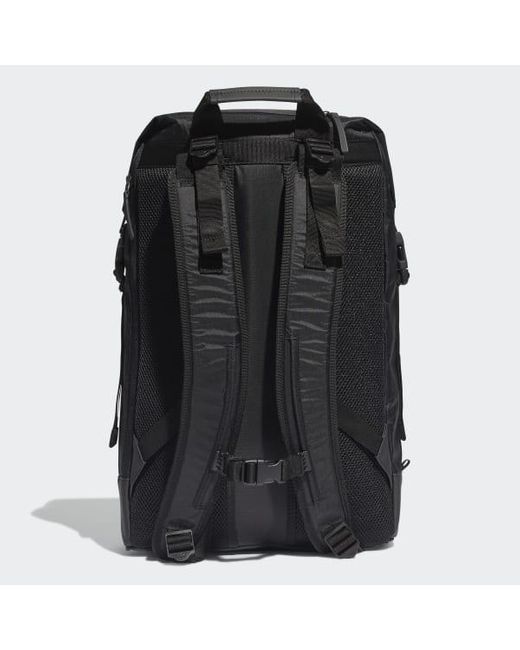 adidas Synthetic Future Roll-top Backpack in Black - Lyst