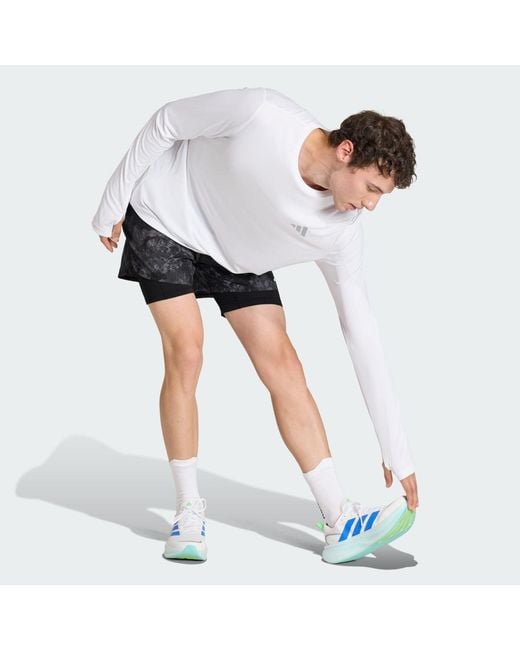 Adidas Blue Adi365 Spray Dye 2In1 Shorts for men
