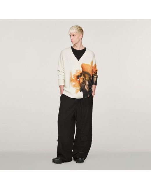Adidas Natural Y-3 Graphic Knit Cardigan
