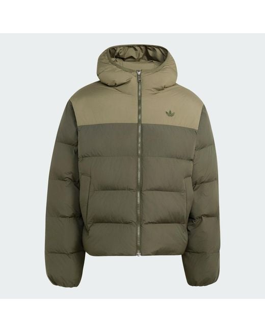 Adidas Green Hooded Regen Jacket for men
