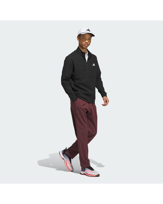 Adidas Black Ultimate365 Tour Quarter-Zip Sweatshirt for men