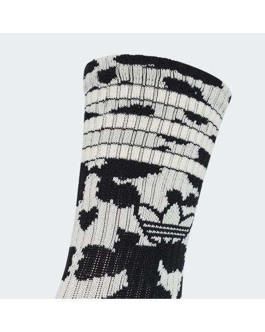 Adidas Black Animal Graphic Crew Sock 2 Pairs