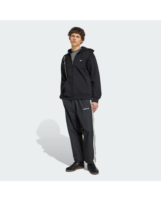 Adidas Black Cutline Track Tracksuit Bottoms for men