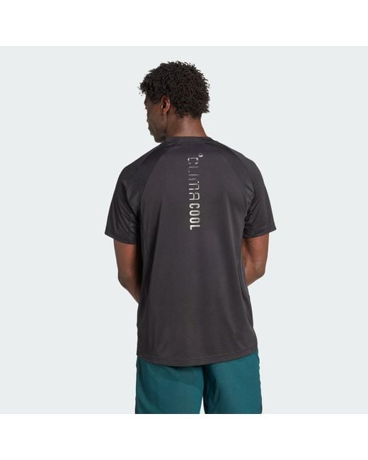 Adidas Black Tech Apparel Climacool T-Shirt for men
