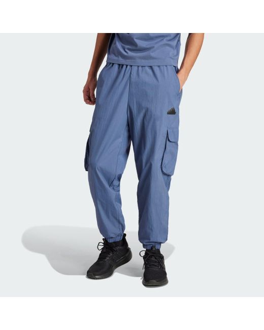 Pantaloni City Escape Cargo di Adidas in Blue da Uomo