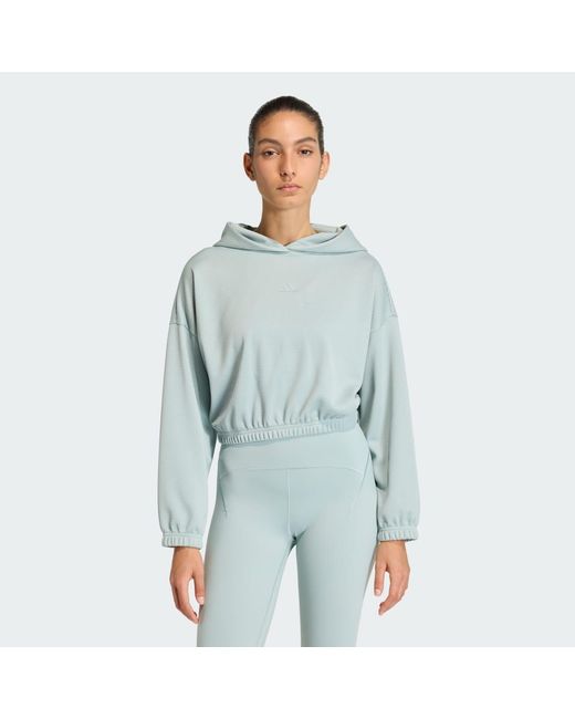 Adidas Blue Yoga Cover-Up