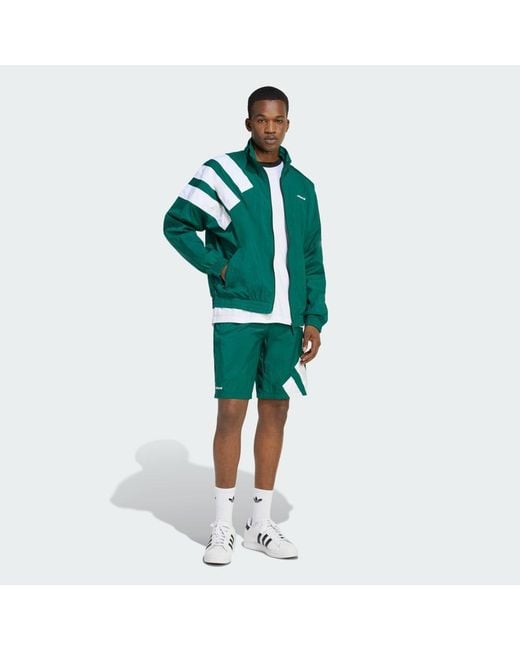 Adidas Green Archive Blocked Track Top for men