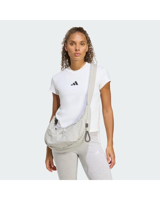 Adidas White Must Haves Puffy Shoulder Bag