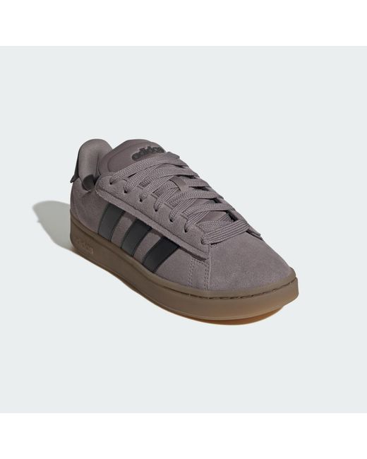 Adidas Gray Grand Court Alpha Shoes for men