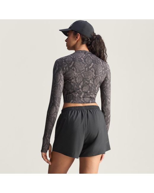 Adidas Gray By Stella Mccartney Langärmeliges Crip-Top Mit Print