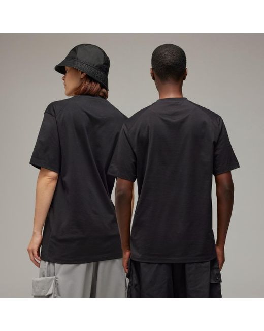Y-3 Graphic Short Sleeve Tee di Adidas in Black