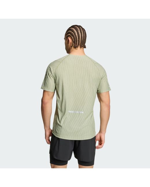 Adidas Green Adi365 Climacool+ Engineered T-Shirt for men