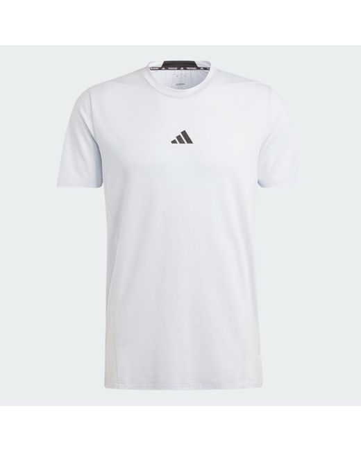 T-shirt Designed for Training Workout di Adidas in White da Uomo
