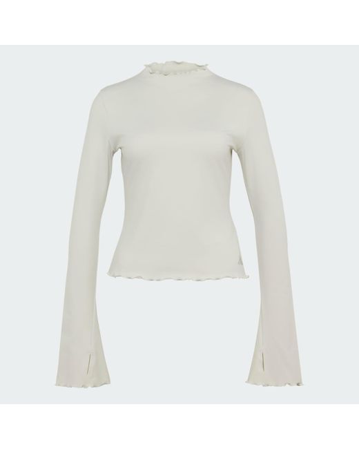 Adidas White All Me Winterized Long Sleeve T-Shirt
