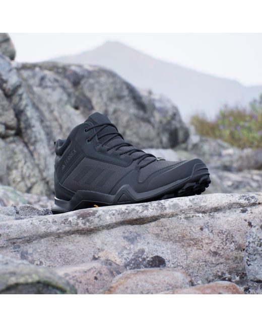 Adidas Black Terrex Ax3 Mid Gore-tex Hiking Shoes