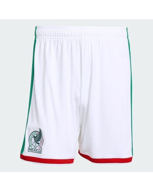 Adidas Red Football Mexico 26 Home Shorts Jl8541 for men