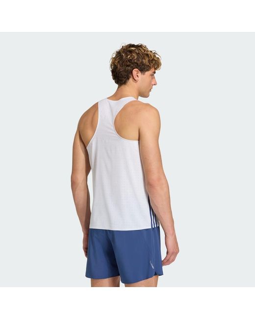 Adidas Blue France Adizero Training Tank Top for men