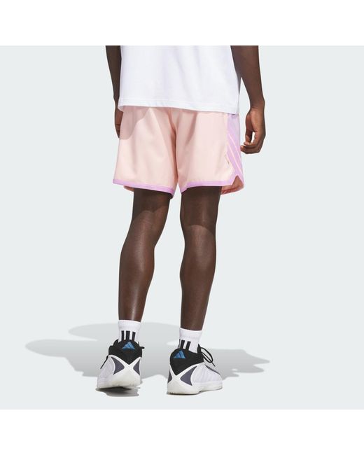 Adidas Pink Anthony Edwards Crazy Lite Short for men