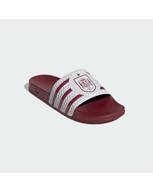 Adidas Red Trefoil Slide