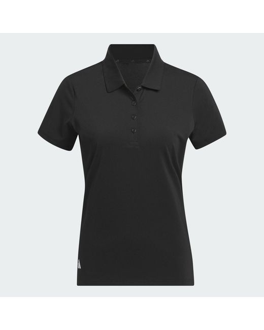 Adidas Black Ultimate365 Solid Short Sleeve Polo Shirt