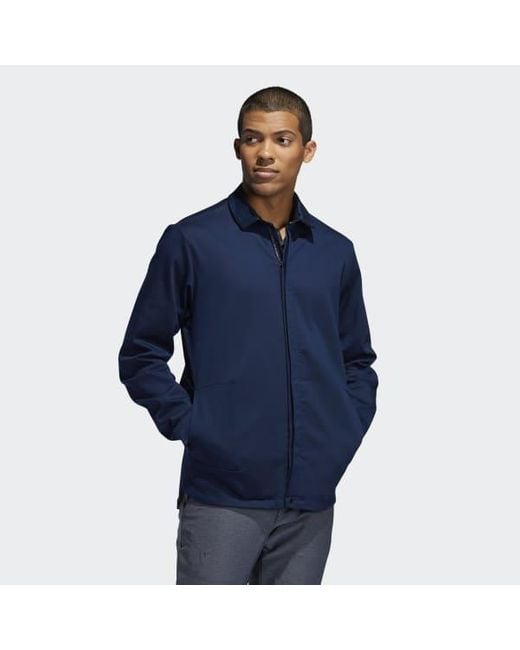 adidas Synthetic Adicross Chino Shirt Jacket in Blue for Men adidas r1 w, ADIDAS men Coats and Jackets Bombers Light grey