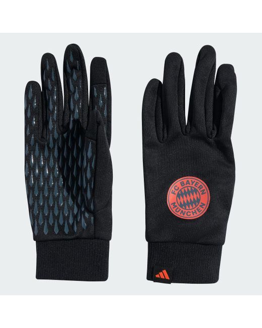 Guanti Fieldplayer Fc Bayern München di Adidas in Black