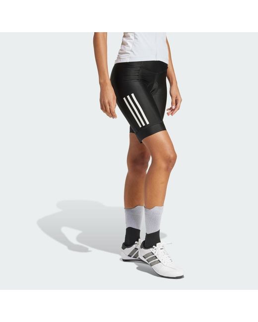 Adidas Black Essentials 3-Stripes Padded Cycling Shorts