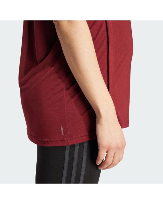 adidas AEROREADY Train Essentials Still-T-Shirt – Umstandsmode in Rot |  Lyst DE