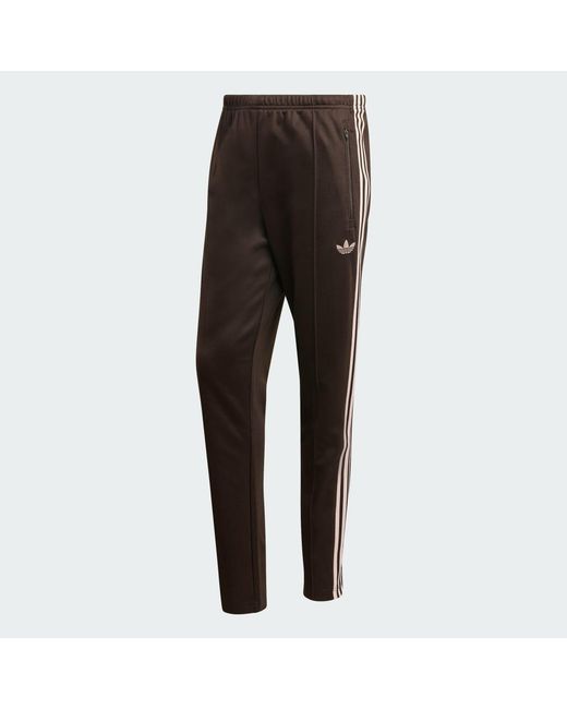 Adidas Brown Classic Track Pants for men