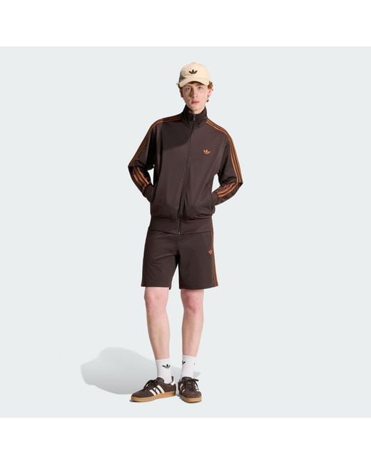 Adidas Black Shorts Adidas Firebird Shorts Aurora Coffee/ Dusky Bronze for men