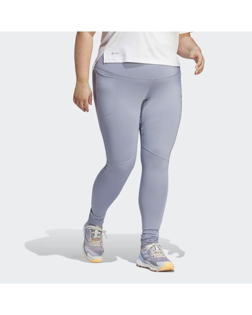 Adidas Gray Terrex Multi Leggings (plus Size)